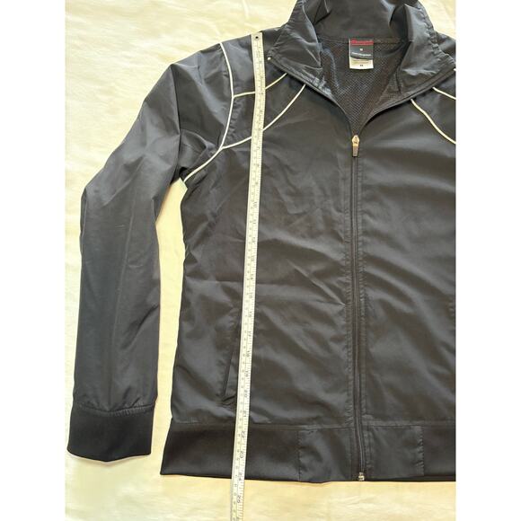 Champion Women’s Windbreaker Track Jacket Medium Black Zipper - Picture 5 of 6